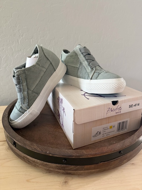 Blowfish Shoes - Blowfish Sage Green Slip-On Sneakers